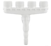 Arroseur de jardin rotatif à 6 têtes avec débit réglable pour tuyau d'arrosage pelouse cour équipement d'irrigation (4 têtes)