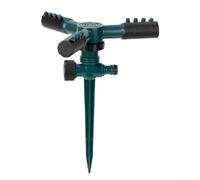 Arroseur de jardin rotatif pour arrosage extérieur avec couverture circulaire et performance stable au niveau du sol (vert)