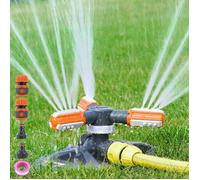 Arroseur de jardin rotatif - PZCC - Irrigation automatique - 360° - 36 buses - 32,8 à 49,2 pieds - Plastique ABS