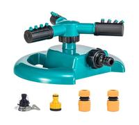Arroseur de jardin, système d'alimentation en eau, multi-angle, sans danger pour les animaux, portée flexible, rotation lisse, système d'irrigation pour parterres de fleurs, taches de légumes, bleu