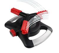 Arroseur de jardin - Système d'irrigation à 3 branches avec rotation à 360° pour grandes surfaces - Arroseur rotatif automatique - Pour pelouse de jardin extérieur parterre de fleurs