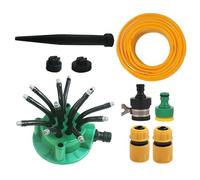 Arroseur De Pelouse Kit Rotatif 360° Économiseur D'Eau | Asperseur de gazon pour tuyau d'arrosage Pour Extérieur Maison Commerce Résidentiel Jardinage Et Plantation