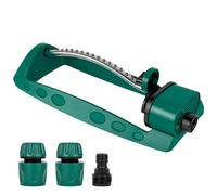Arroseur de pelouse oscillant - 15 buses - Oscillation réglable de 20 ° à 140 ° - Filtre métallique intégré pour arrosage de surface de jardin - Surface jusqu'à 280 m²