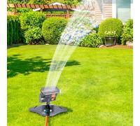 Arroseur de pelouse pivotant 4 modes 8,9-278,7 m² Arroseur de jardin | Fonction pivotante automatique, double filtre, vanne de régulation de débit pour arroser les fleurs, les légumes et les