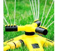 Arroseur de pelouse rotatif à 360°, système d'irrigation de jardin, arroseur de pelouse à couverture de grande zone multi-angle pour l'irrigation de la pelouse de jardin et le refroidissement du toit,