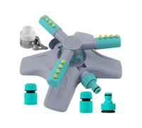 Arroseur d'eau pour pelouse - Pulvérisateur d'irrigation rotatif à 360° bidirectionnel avec raccord rapide - Pour jardin, terrasse, parc, , printemps, fleurs, , jeux
