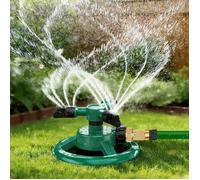 Arroseur Jardin,Arroseur de Pelouse Automatique Rotatif 360° à 3 Bras Arrosage oscillant Irrigation pour Pelouse Jardin Champ