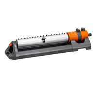 Arroseur Oscillant de Jardin RURIS OS345 - Couverture 345 m², 18 Buses Réglables, Angle 110, Débit Ajustable, Aluminium ABS
