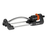 Arroseur oscillant GARDENA Aqua S 220 m² portée 7-17 m 13 m Gris (corps noir, accents orange) G
