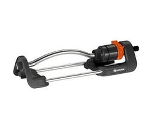 Arroseur oscillant GARDENA Aqua S 220 m² portée 7-17 m 13 m Gris (corps noir, accents orange) G