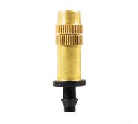 Arroseur réglable en laiton pour arrosage du jardin, buse de brouillard fin avec débit de 0 à 140 l/h, diamètre de pulvérisation de 1 m, compatible avec tuyau de 4/7 mm, système d'irrigation en cuivre