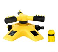 Arroseur Rotatif 3 Bras 360° pour Jardin(B) | Rotation 360°, distribution uniforme, 3 bras mobiles, pour idéal pelouses, connecteur standard