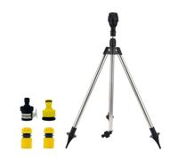 Arroseur rotatif à trépied, grandes surfaces, rotation automatique à 360 degrés, arroseur de jardin, arroseur à impulsion avec trépied, arroseur circulaire, arroseur d'eau pour jardin, pelouse, cour