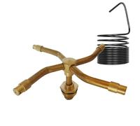 Arroseur rotatif - Arroseur d'extérieur - Tête de pulvérisation en cuivre - Dispositif d'arrosage avec mouvement circulaire à 360 degrés - Pulvérisateur multifonction haute performance avec en
