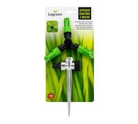 Arroseur Rotatif De Jardin 3 Bras 360° | Arroseur Circulaire Pour Pelouse, Plantes, Potager Et Patio | Arroseur Extérieur Avec Piquet Pour Arrosage De Jardin