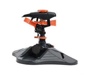 Arroseur rotatif pour pelouse 3600 m² Grande surface | Fabriqué en plastique ABS avancé, connecteurs en laiton, design étanche, construction noire ou orange