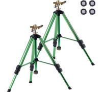 Arroseur Sprinkler Arroseur de gazon avec fonction d'impulsion Raccord G3/4 pouce - set de 2 pour un arrosage optimal du jardin