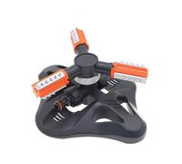 Arroseurs de jardin, buses d'arrosage pour pelouse, système d'arrosage automatique rotatif à 360°, arroseur à jet d'eau réglable (orange)