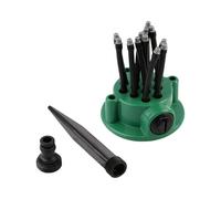 Arroseurs pour jardin, pulvérisateur pour pelouse, réglable à 360 degrés | Arroseur de jardin floral avec piquet et buses flexibles pour tuyau, fleurs, parterres surélevés, grandes surfaces