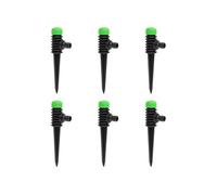 Arroseurs rotatifs - VIDAXL - 6 pcs - Vert et noir - Rotation 360° - Design compact et stable