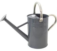 Arrosoir classique en acier d'une contenance de 4,5 litres, couleur Cool Grey, avec une poignée pratique et une rosette amovible, en acier inoxydable pour toutes les saisons