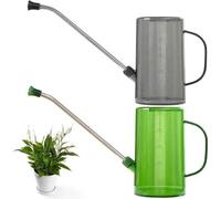 Arrosoir cylindrique en acier inoxydable de 1 litre pour plantes d'intérieur