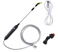 Arrosoir électrique sans Fil Rechargeable, Lance télescopique 60 à 86 cm, pulvérisateur de Jardin avec 2 Buses réglables et Tuyau, Baguette d’arrosage pour Plantes suspendues, Fleurs, Jardin