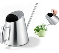 Arrosoir en acier inoxydable, 1500 ml, adapté aux plantes d'intérieur et d'extérieur