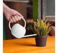 Arrosoir en inox - Mini arrosoir à verser - 400 ml - Blanc - Métal