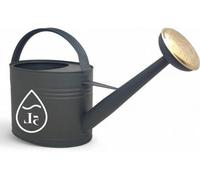 Arrosoir en zinc 5 litres, arrosoir en métal pour les fleurs à l'intérieur et à l'extérieur, arrosoir vintage, douchette amovible, couleur : anthracite - LIVLIG