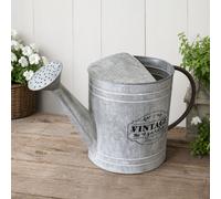 Arrosoir galvanisé - Arrosoir en zinc - Verseuse en métal - Arrosage de jardin - Vintage - 5 litres