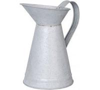 Arrosoir en zinc patiné - 12,4 x 19,3 x 20 cm - Gris Gris