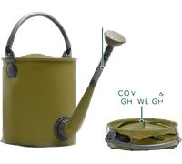 Arrosoir et seau pliable olive green colapz