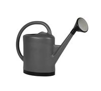 EDA - Arrosoir 13 litres Extra Fort - avec Pomme Noire et Grille Métal - 57 x 19 x 44 cm - Gris Anthracite
