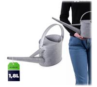 Arrosoir KADAX en acier galvanisé de 2 litres, arrosoir vintage à long bec, arrosoir en métal pour plantes d'intérieur, petit arrosoir (argent)