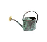 Guillouard Arrosoir ovale 1,75 L acier galvanisé avec pomme vert vieilli