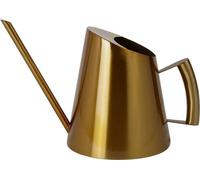 Arrosoir pour plantes d'intérieur - Arrosoir à fleurs - Acier inoxydable 201 - Bec long - Capacité 1,3 L - Poignée ergonomique - Dimensions 28 × 17,5 cm - Or