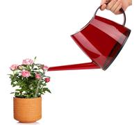 Arrosoir pour plantes d'intérieur, arrosoir Loft Flower Care, arrosoir de 1,2 litre avec long bec verseur, petit arrosoir transparent pour fleurs de jardin (rouge)
