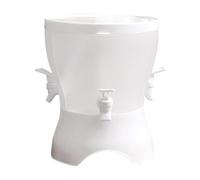 Arrosoir rotatif à glace - Seau rafraîchissant de 5,3 L avec trois compartiments - Distributeur de boissons intégré - Boissons de fête, limonade et cocktails, thé glacé, réfrigérateur, de
