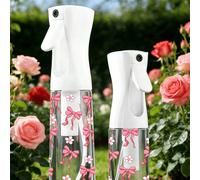 Arrosoir transparent à motif de nœud pour animaux de compagnie en extérieur, arrosoir et vaporisateur pour plantes, bouteille pulvérisatrice multifonctionnelle à brume fine, convient pour le jardin ex