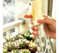 Arrosoir transparent jaune à motif de marguerite pour animaux de compagnie, arrosoir et vaporisateur pour plantes, bouteille de pulvérisation multifonctionnelle à fine brume, convient pour le jardin e