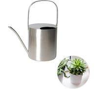 Arrosoir Unyqoos® en acier inoxydable, 2,5 L – poignée ergonomique, ouverture de remplissage latérale et bec verseur extra long, résistant à la rouille, design brossé, idéal pour le jardin, le balcon 