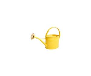 Arrosoire ovale 1,75 L acier galvanisé jaune citron bec fin