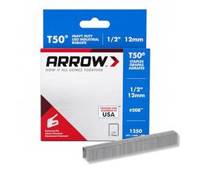 Arrow 031004 508 Boîte de 1250 Agrafes 12 mm pour Agrafeuse T50