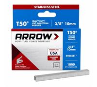 Arrow 031045 506SS1 5 Boîte de 1000 Agrafes 10 mm pour Agrafeuse T50