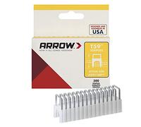 Arrow 160769 T59 Boîte de 300 Cavaliers 17 mm à pont isolant 8 x 8 mm pour câble ø 8 mm incolore