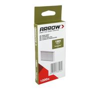 Arrow 18BN Lot de 1000 clous d'agrafeuse en acier galvanisé 16 mm | Clous pour agrafeuse manuelle, agrafeuse électrique et agrafeuse sans fil, parfaits pour les lattes en bois et les meubles