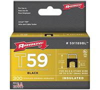 Arrow Fastener Co. .31 po X .31 po Noir T59 Staples 591189BL