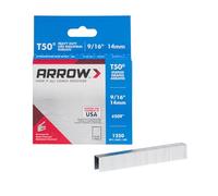 Arrow Agrafes T50 – 14 mm (9/16 in) – Boîte 1 x 1250