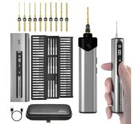 ARROWMAX Mini tournevis électrique 7,4 V et adaptateur de perçage, mini perceuse électrique, ensemble de tournevis de précision, embout 70 en 1, 5 réglages de couple, hexagone de 5/32", outil de